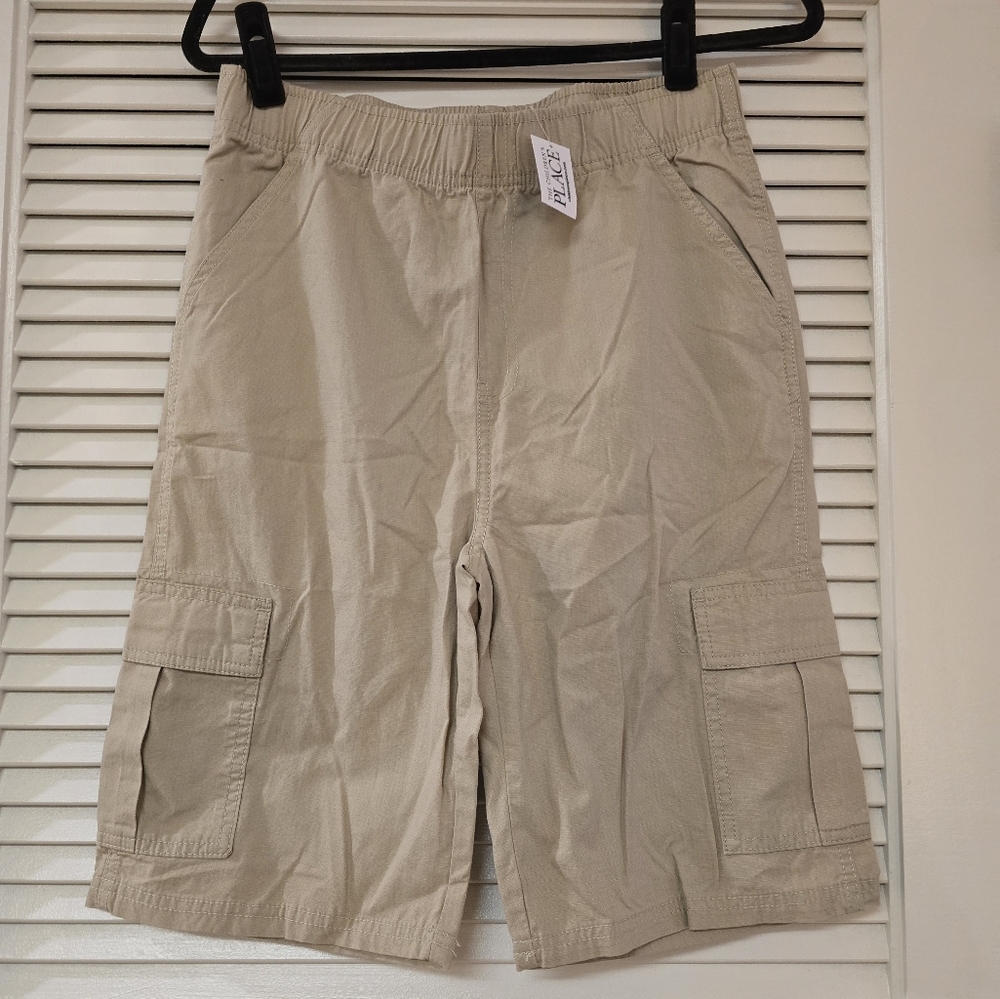 The Children's Place - (NWT) Boy's 100% Cotton Tan Slim Fit Cargo Shorts